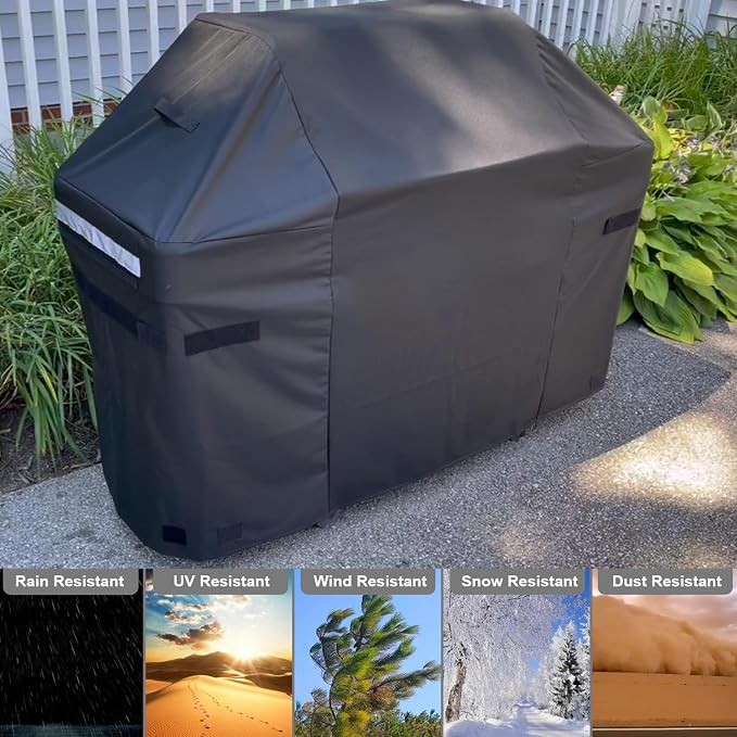 Weber Spirit and Spirit II 200 Series Grill Cover, 600D Heavy Duty Waterproof - Image 5