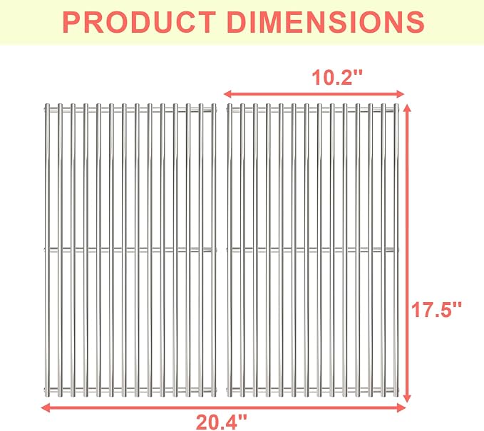 7637 Grill Grates for Weber Spirit and GS4 Spirit II 200 Series Grills Parts - Image 3