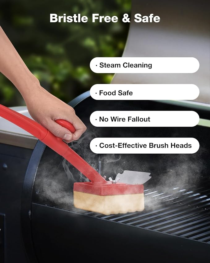 Grill Brush Bristle Free, Safe Non Metal Wire - Image 3