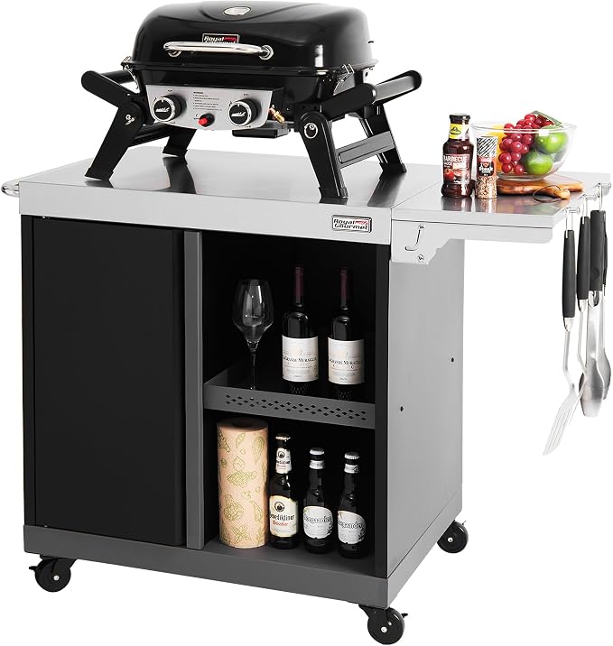 Royal Gourmet PC3201S Movable Grill Cart, Storage Cabinet by RoyalGourmetCorp