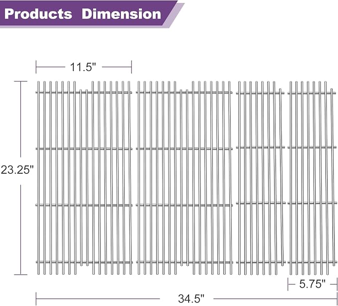2 Pack 54911 Cooking Grid with 2 Pack 54921 Grill Grates Replacement - Image 3