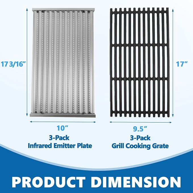 SafBbcue G533-2200-W1 G533-0009-W1 Grill Grates Infrared Emitter Replacement - Image 3
