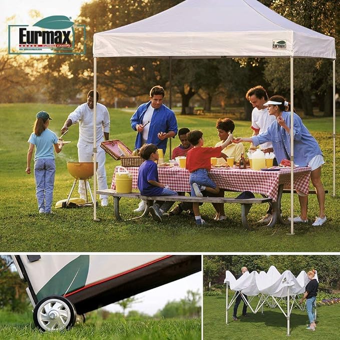 Eurmax USA 8'x12' Pop Up Canopy Tent Commercial Instant Canopies - Image 5