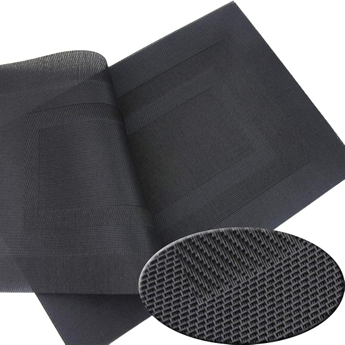 Durable Placemats Set of 4 Vinyl Heat-Resistant Table Mats Washable Plastic - Image 3