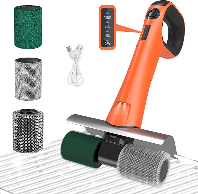 Hillyfe Grill Brush for Outdoor，Cordless Rechargeable Grill Brush by Unknown