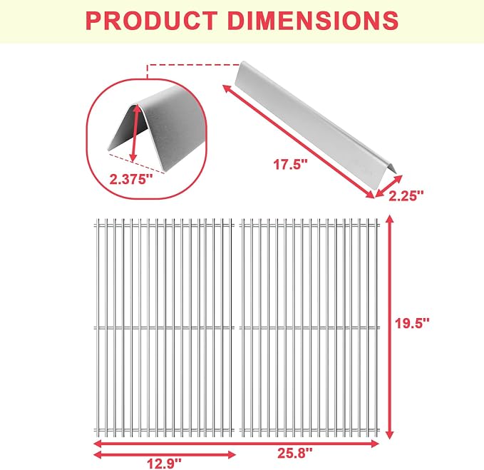Genesis E310 Grill Grates & 7620 Flavorizer Bars - Image 5