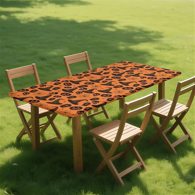 Rectangle Table Cloth Cover Waterproof Elastic Fitted Polyester Fitted - Image 8