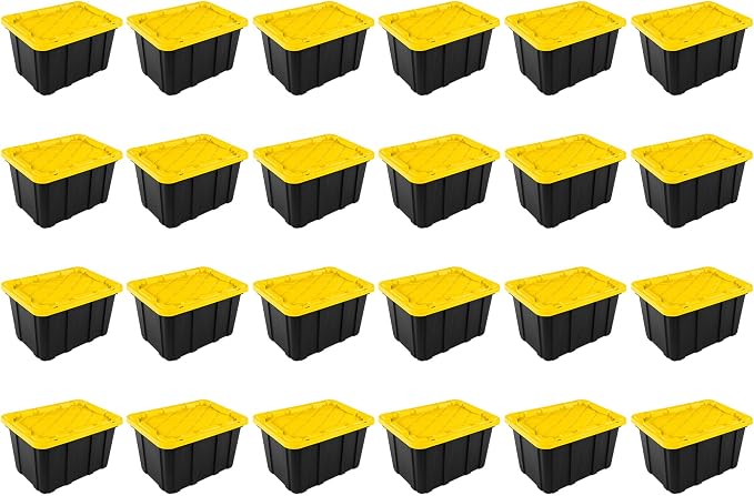 Sterilite 24-Pack Industrial Tote, Plastic Storage Container Bins - Image 2