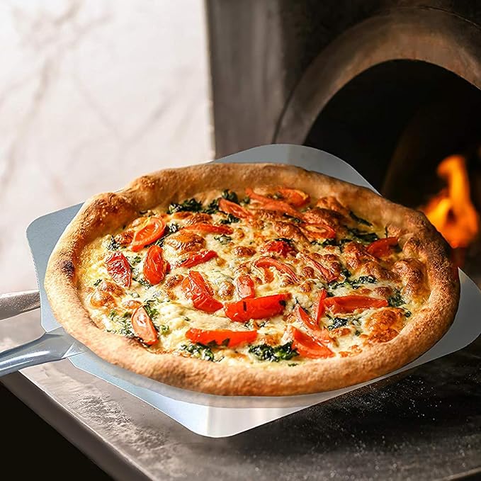 Chicago Brick Oven Pizza Peel 12" x 14", Pizza Paddle, 35.5" Long Aluminum - Image 7