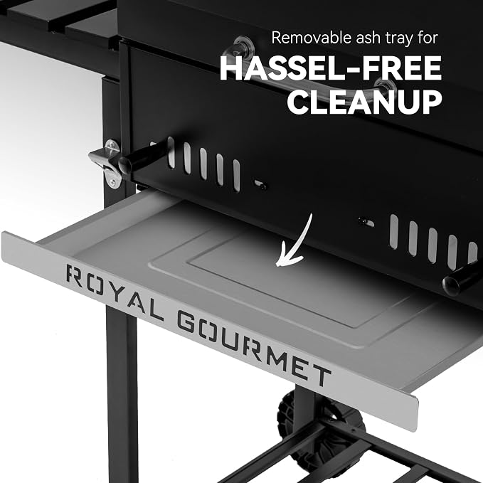 Royal Gourmet CD1824ET Movable Charcoal BBQ Grill - Image 8