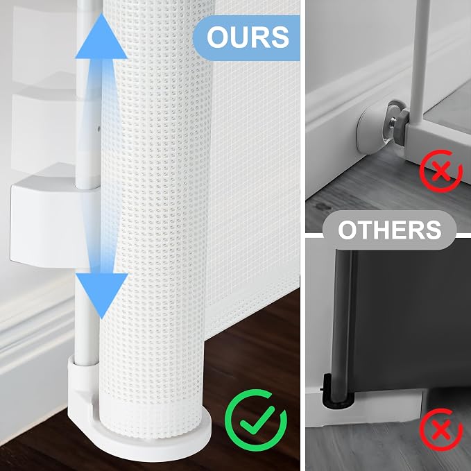 100 inches Retractable Baby Gate, 34 inches Tall Extra Wide Mesh Safety Gate - Image 7