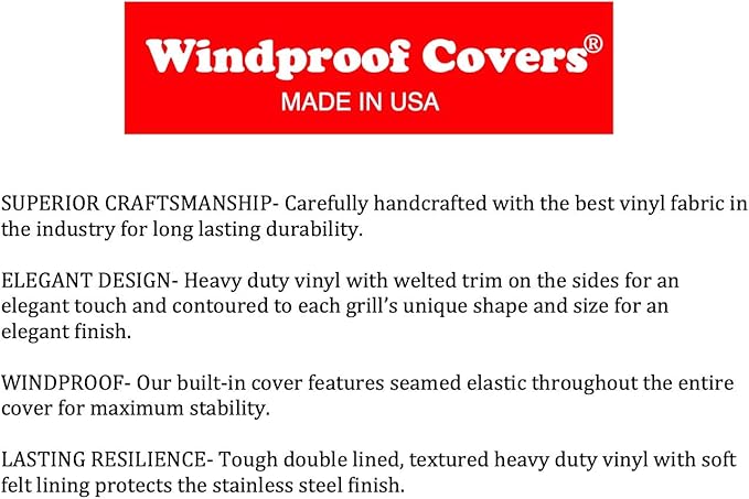 Windproof Covers 30 inch Heavy Duty Premium Vinyl Cover to fit Summerset Alturi - Image 4