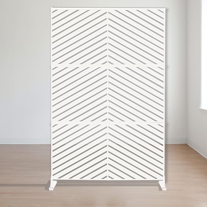 Kozyard Metal Privacy Screen 74" H x 47.2" W Decorative Outdoor Divider - Image 2