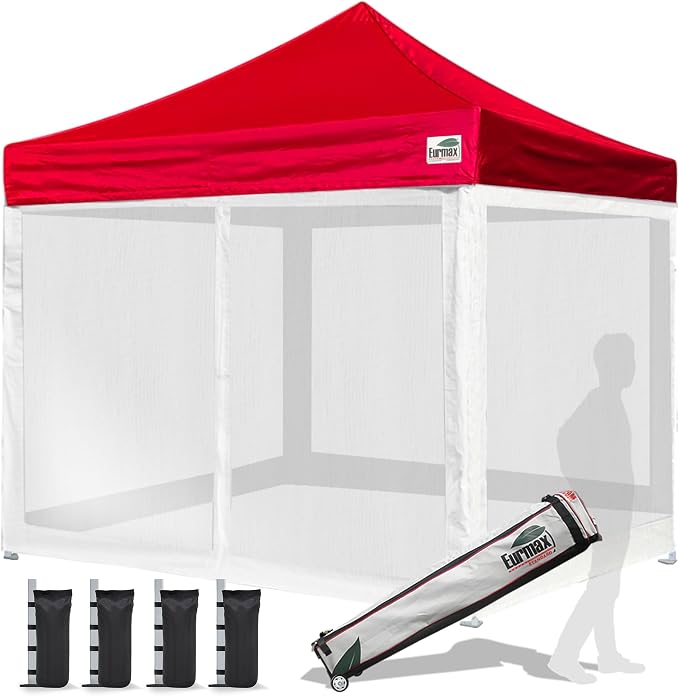 Eurmax USA 10'x10' Pop-up Canopy Tent Commercial Instant Canopies by Eurmax