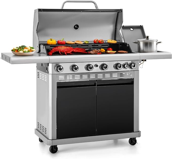 Captiva Designs 6-Burner Propane Gas BBQ Grill by CaptivaDesigns