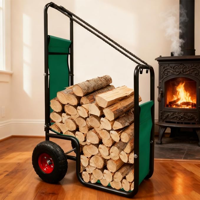 Kapler Firewood Cart with Wheels - Image 6