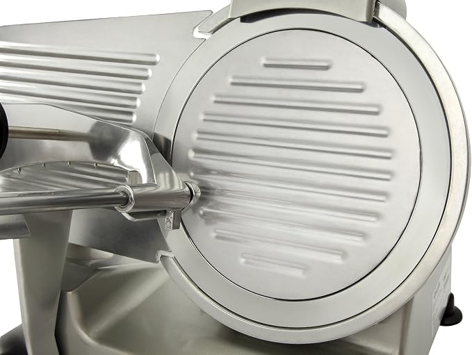 BESWOOD 10" Premium Chromium-plated Steel Blade Electric Deli Meat Cheese Food - Image 3