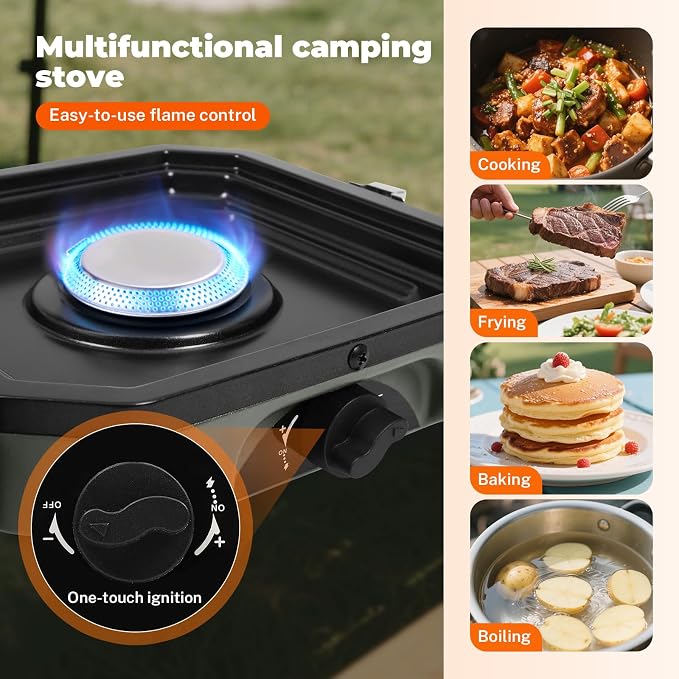 2 Burner Propane Camping Stove - Image 4