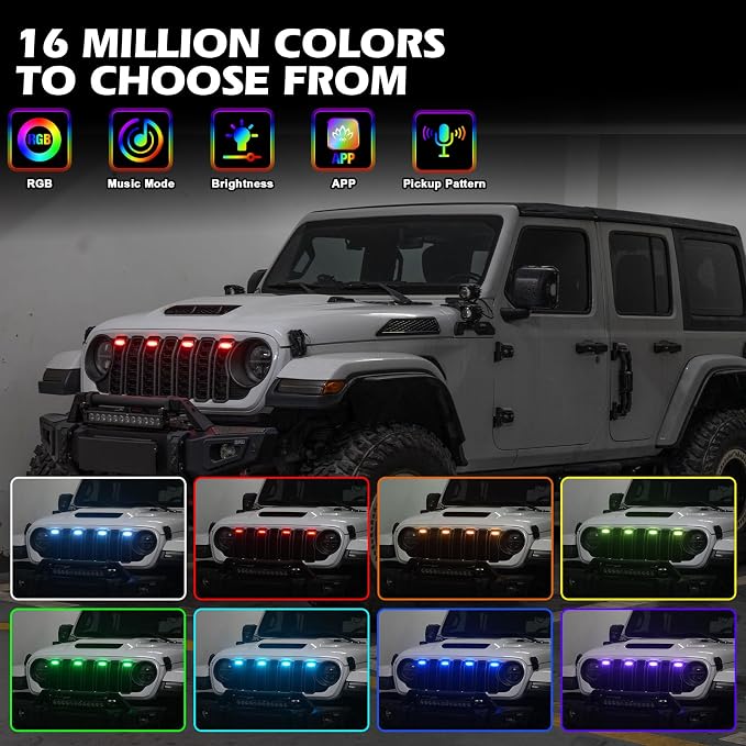 MAIKER RGB LED Grille Lights Compatible - Image 5