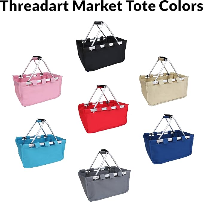 Threadart Large Collapsible Market Basket - Image 6