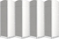 Folding Room Divider, Weave Fiber Privacy Screen, Extra Wide Room Screen by cocosica