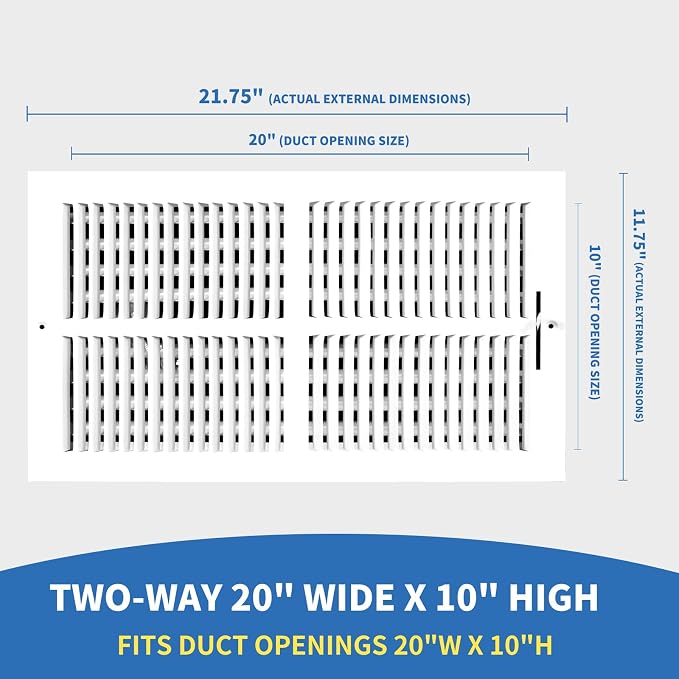 20x10 Vent Register, Vent Covers - Image 2