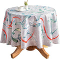 Maison d' Hermine Table Cloth Round Table 100% Cotton 63 Inches Fall Tablecloth by MaisondHermine