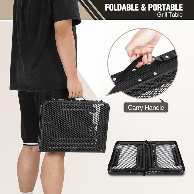REDCAMP Small Folding Grill Table - Image 7
