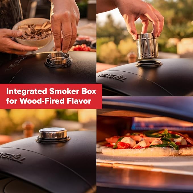 Nexgrill Ora 12" Tabletop Propane Pizza Oven, Cast Aluminum Frame, Portable Gas - Image 4