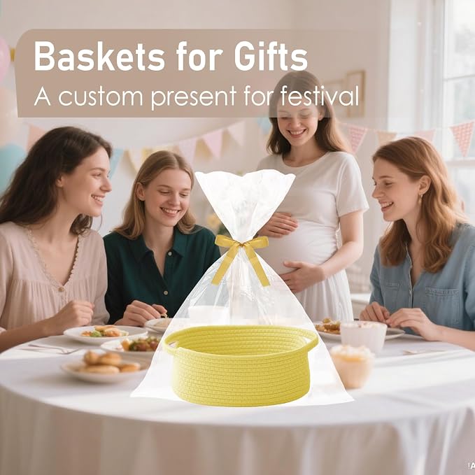 Woven Basket, Small Rope Storage Bin - Image 4