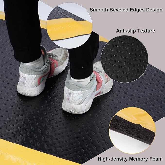 Nisorpa Anti Fatigue Mats Industrial 2' x 6' Ergonomic Standing Mat 15/16" - Image 5
