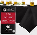 PARTY BARGAINS 10 Disposable Table Covers by PARTYBARGAINS