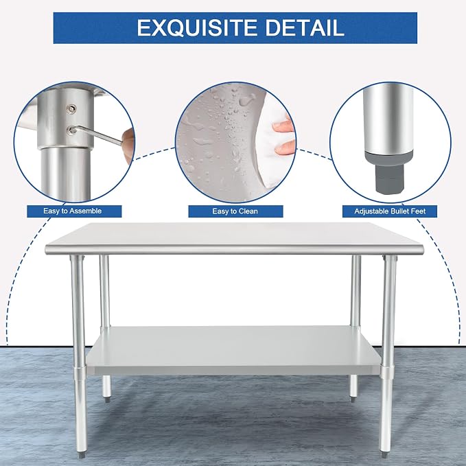 HARDURA Stainless Steel Table 30X48 Inches - Image 5
