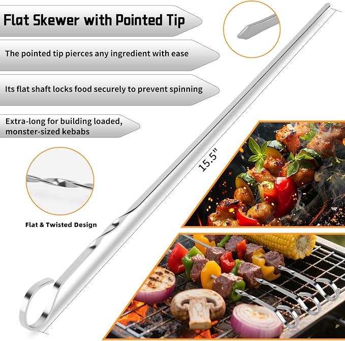 9Pcs Heavy Duty Stainless Steel Grill Accessories, Professional Barbecue - Image 6