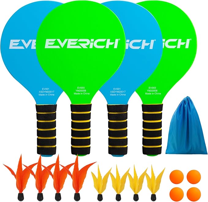 EVERICH TOY Paddle Ball Set – Indoor & Outdoor Racket Game by EVERICHTOY