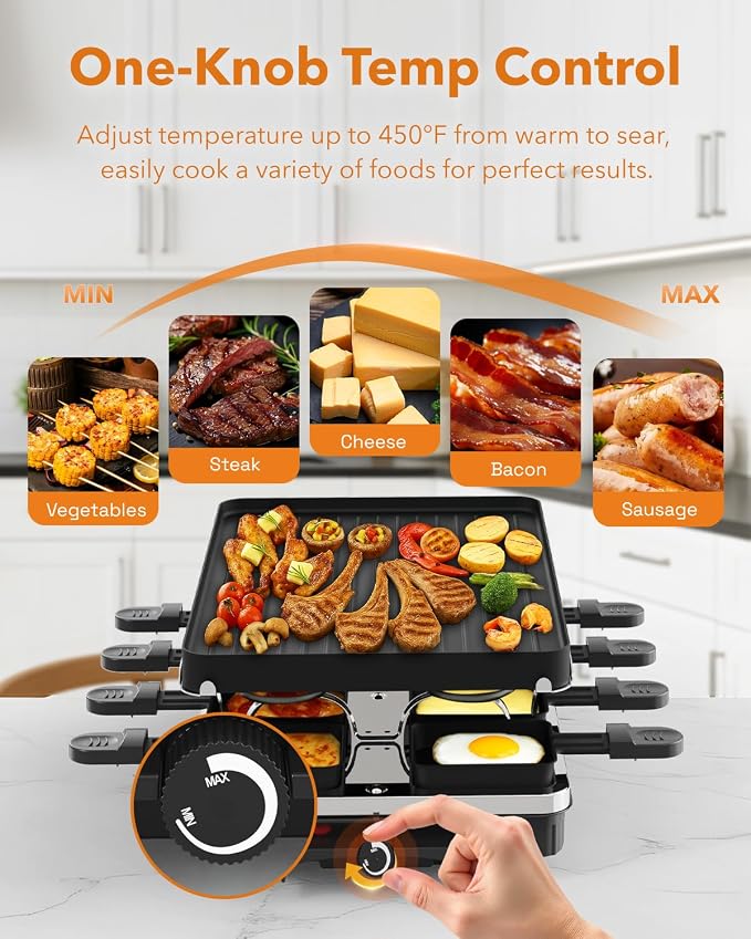HBN Electric Raclette Table Grill - Image 5