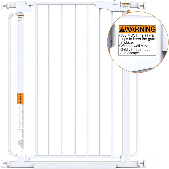 Cumbor 36" Extra Tall Baby Gate - Image 9