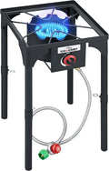 High Pressure Single Propane Burner 55, 000BTU Outdoor Camping Stove by COOKAMP
