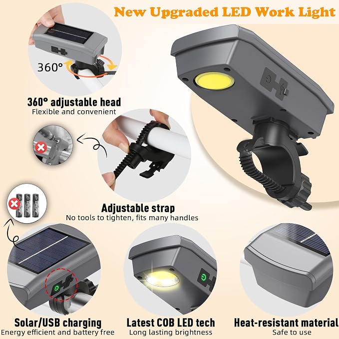 Solar/USB-C Grill Lights for Outdoor Grill Compatible - Image 8