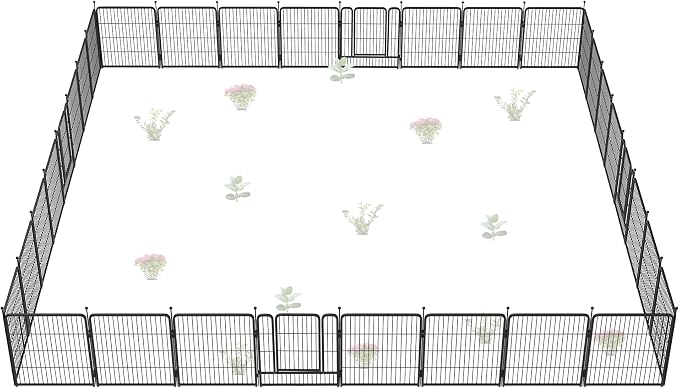 FXW Garden Fence Outdoor for The Yard – 32in x 72.9ft Heavy Duty Metal Animal by FXW