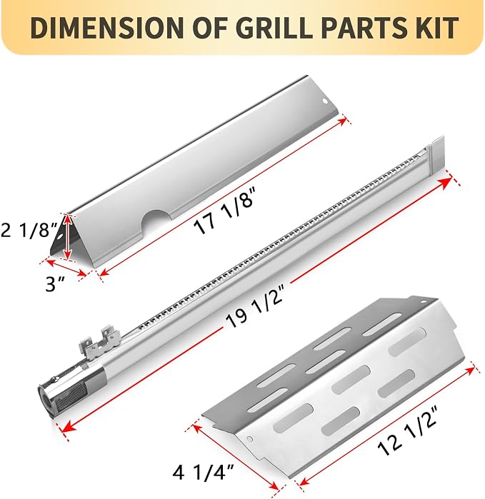 Grill Replacement Parts for Weber Genesis II 300 Series, Stainless Steel - Image 3