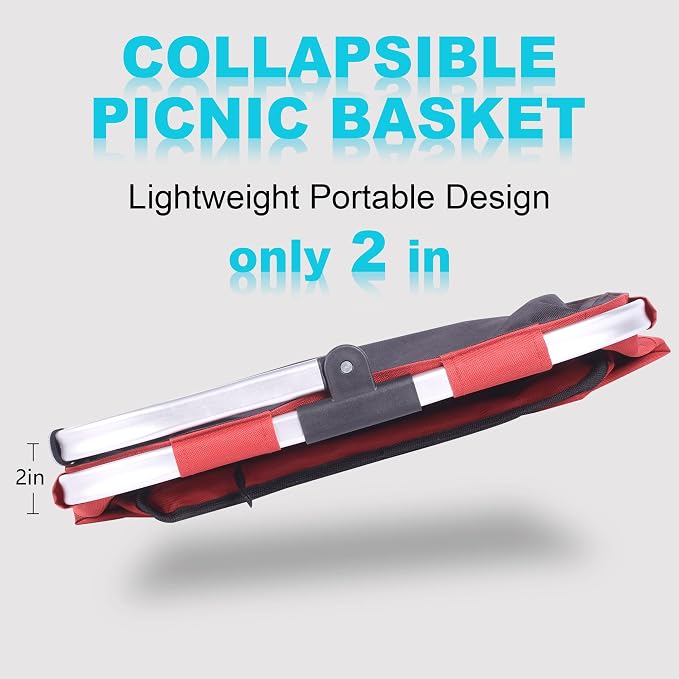 Picnic Basket, SIYUAN Shopping Basket - Image 3