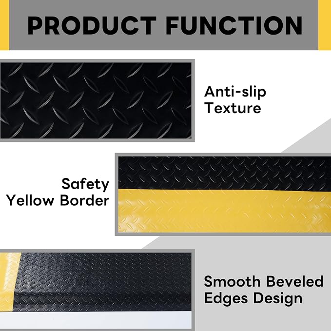 Nisorpa Anti Fatigue Mats Industrial 3' x 6' Ergonomic Standing Mat 15/16" - Image 3