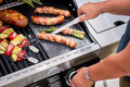 Tongs: Spring-Loaded Stainless Steel with Grooved Tips, 12.2 Inch