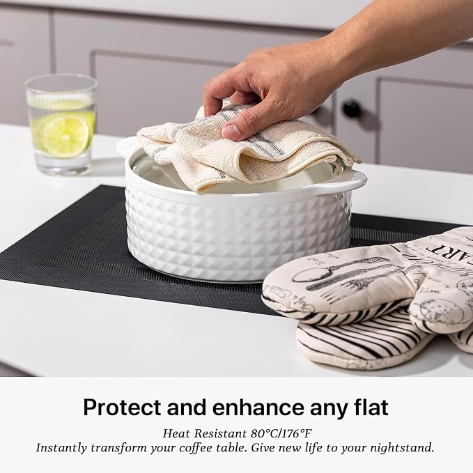 LEXMORE PlaceMats Set of 12 Vinyl/Plastic Woven Place Mats - Image 5