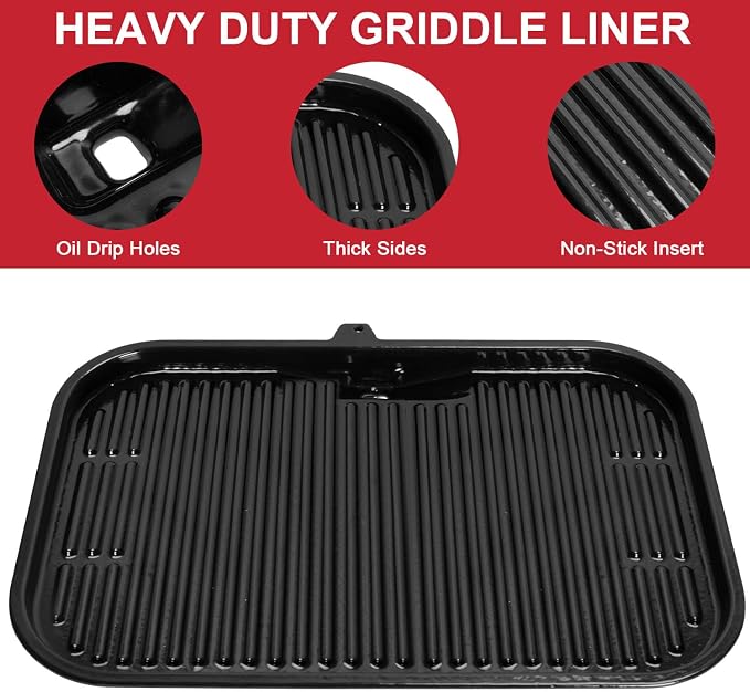 Grill Griddle Plate for Ninja Woodfire Outdoor Grills OG700 Series, Flat Top - Image 3