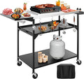Outdoor Pizza Oven Table, Three-Shelf Outdoor Table by LoJok