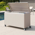 MIRADOR 134 Gallon Outdoor Storage Box Waterproof, Metal Deck Box by Mirador