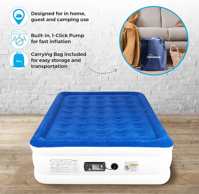 SoundAsleep Products Dream Series Luxury Air Mattress, ComfortCoil Technology - Image 7