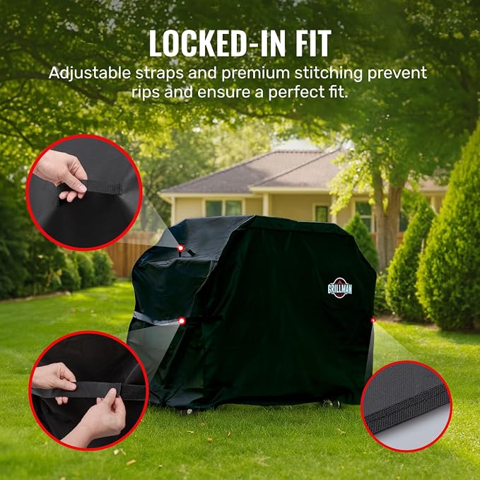 Grillman Grill Cover, BBQ Outdoor Grill Covers, Gas Grills, Waterproof - Image 7
